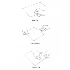 Woodcessories - Real Stone MacBook Cover - Volcano Black - MacBook 13 Pro Retina - Eco Skin Stone - Apple Logo - Avvenice