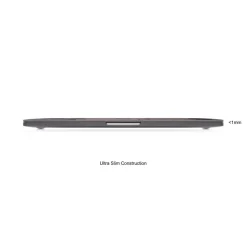 Woodcessories - Real Stone MacBook Cover - Volcano Black - MacBook 13 Pro / Pro Touchbar - Eco Skin Stone - Apple Logo - Avvenice