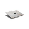 Woodcessories - Real Stone MacBook Cover - Antique White - MacBook 13 Pro / Pro Touchbar - Eco Skin Stone - Apple Logo - Avvenice