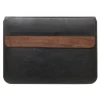 Woodcessories - Walnut / Black Leather / MacBook Bag - MacBook 15 Pro - Eco Pouch Case - Wooden MacBook Bag - Avvenice