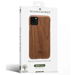 Woodcessories - Walnut / Cevlar Cover - iPhone 11 Pro Max - Wooden Cover - Eco Case - Ultra Slim - Cevlar Collection - Avvenice