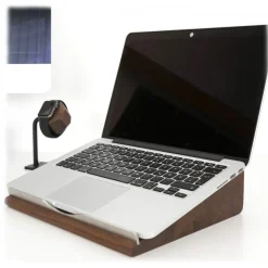 Woodcessories - Walnut / Ergonomic Wooden MacBook Lift - MacBook - Eco Stand - Wooden MacBook Support - Avvenice