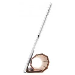 Woodcessories - Walnut / Leather / Transclucent Hardcover - iPad Pro 12.9 (2017) - Flip Case - Eco Guard Metal & Wood - Avvenice