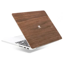 Woodcessories - Walnut / MacBook Skin Cover - MacBook 13 Air - Eco Skin - Axe Logo - Wooden MacBook Cover - Avvenice