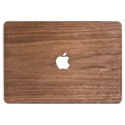 Woodcessories - Walnut / MacBook Skin Cover - MacBook 13 Pro - Eco Skin - Apple Logo - Wooden MacBook Cover - Avvenice