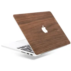 Woodcessories - Walnut / MacBook Skin Cover - MacBook 13 Pro - Eco Skin - Apple Logo - Wooden MacBook Cover - Avvenice