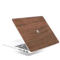 Woodcessories - Walnut / MacBook Skin Cover - MacBook 15 Pro Retina - Eco Skin - Axe Logo - Wooden MacBook Cover - Avvenice