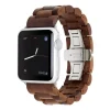 Woodcessories - Walnut / Silver - Wooden Apple Watch Band 38 mm - Eco Strap - Stainless Steel - Wooden Apple Watch Strap - Avvenice