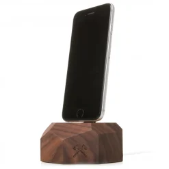 Woodcessories - Walnut / Wooden iPhone 6, 7, 8, X Dock - iPhone Dock - Eco Dock - Wooden iPhone Support - Avvenice