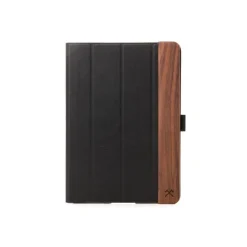 Woodcessories - Walnut and Leather Hard Cover - iPad 2017 / 2018 (9.7) - Flip Case - Eco Flip Leather and Wood - Avvenice