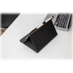 Woodcessories - Walnut and Leather Hard Cover - iPad 2017 / 2018 (9.7) - Flip Case - Eco Flip Leather and Wood - Avvenice