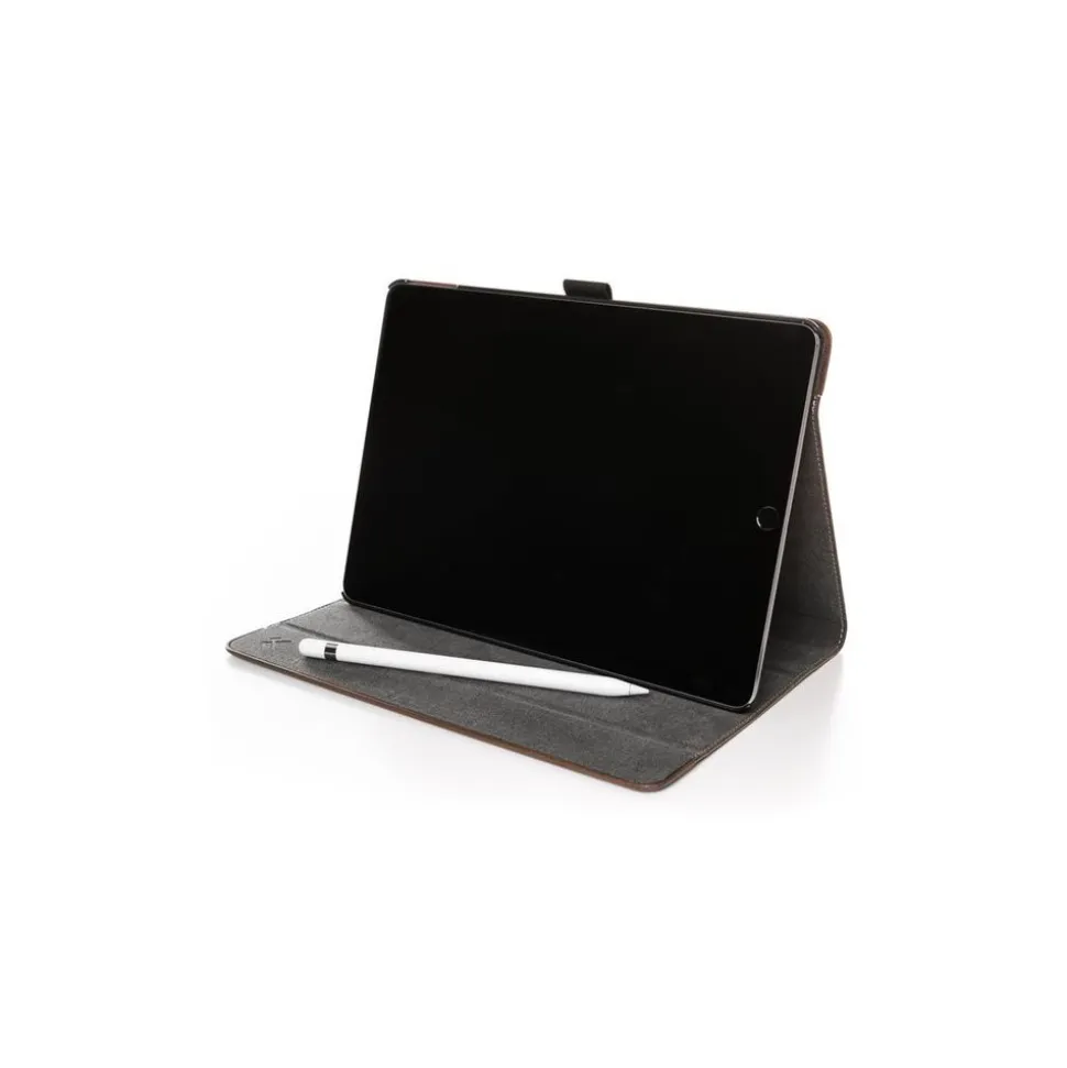 Woodcessories - Walnut and Leather Hard Cover - iPad Pro 12.9 - Flip Case - Eco Flip Leather and Wood - Avvenice