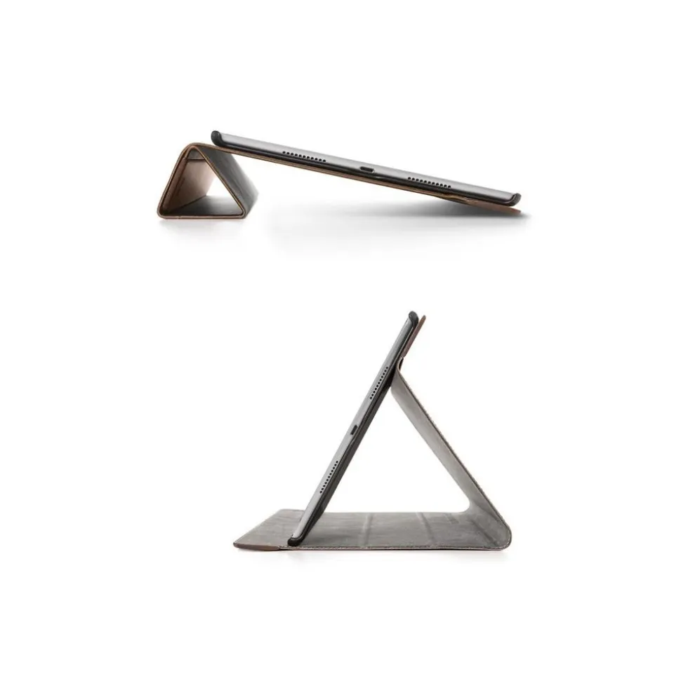 Woodcessories - Walnut and Leather Hard Cover - iPad Pro 12.9 - Flip Case - Eco Flip Leather and Wood - Avvenice