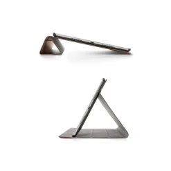 Woodcessories - Walnut and Leather Hard Cover - iPad Air 2 - Flip Case - Eco Flip Leather and Wood - Avvenice