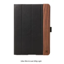 Woodcessories - Walnut and Leather Hard Cover - iPad Air 2 - Flip Case - Eco Flip Leather and Wood - Avvenice