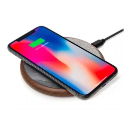 Woodcessories - Wireless Charging Station Dock Qi (10W) - Ecopad Stone - Real Stone Premium Eco Pad - iPhone - Samsung - Avvenice
