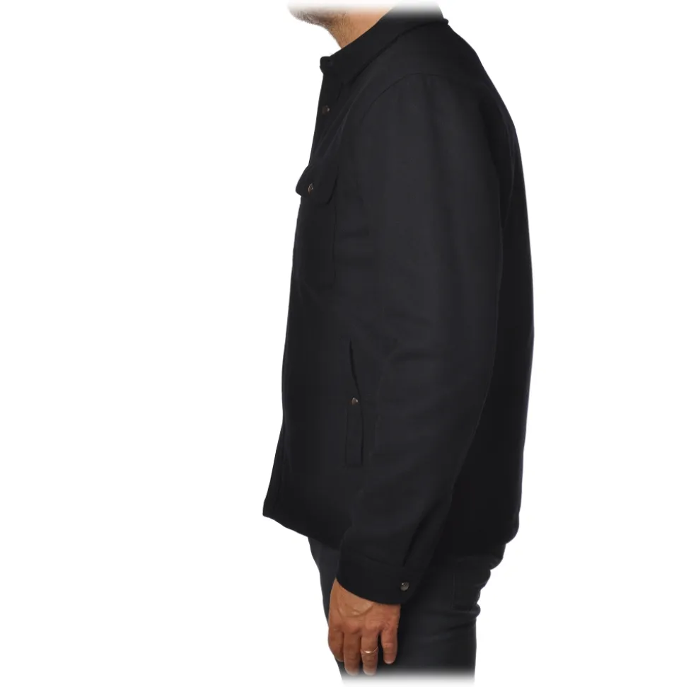 Woolrich - Alaskan Quilted Overshirt - Blue - Jacket - Luxury Exclusive Collection - Avvenice