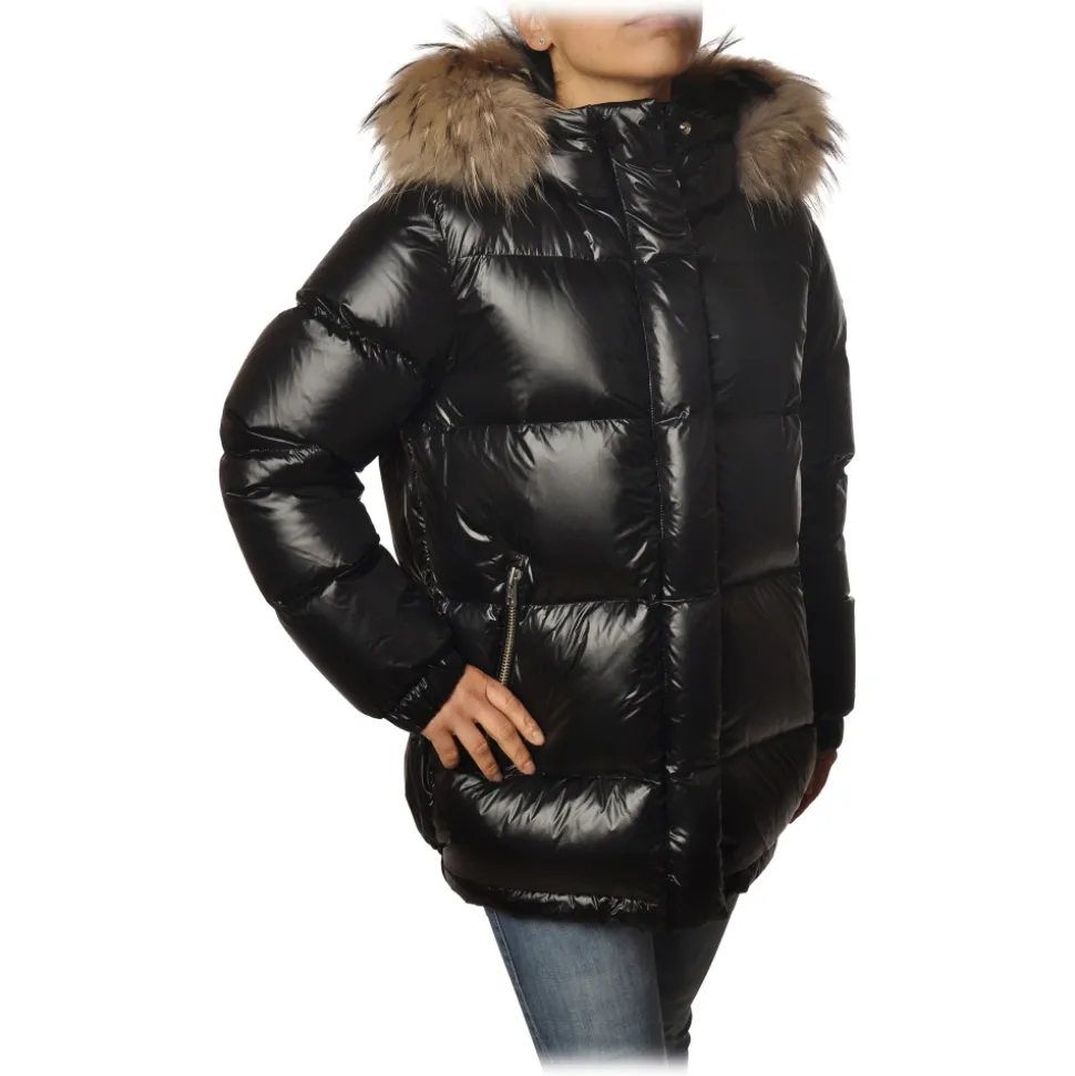 Woolrich - Aliquippa Parka with Fur-trimmed Hood- Black - Jacket - Luxury Exclusive Collection - Avvenice