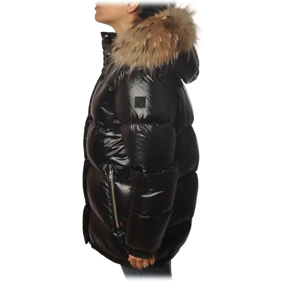 Woolrich - Aliquippa Parka with Fur-trimmed Hood- Black - Jacket - Luxury Exclusive Collection - Avvenice