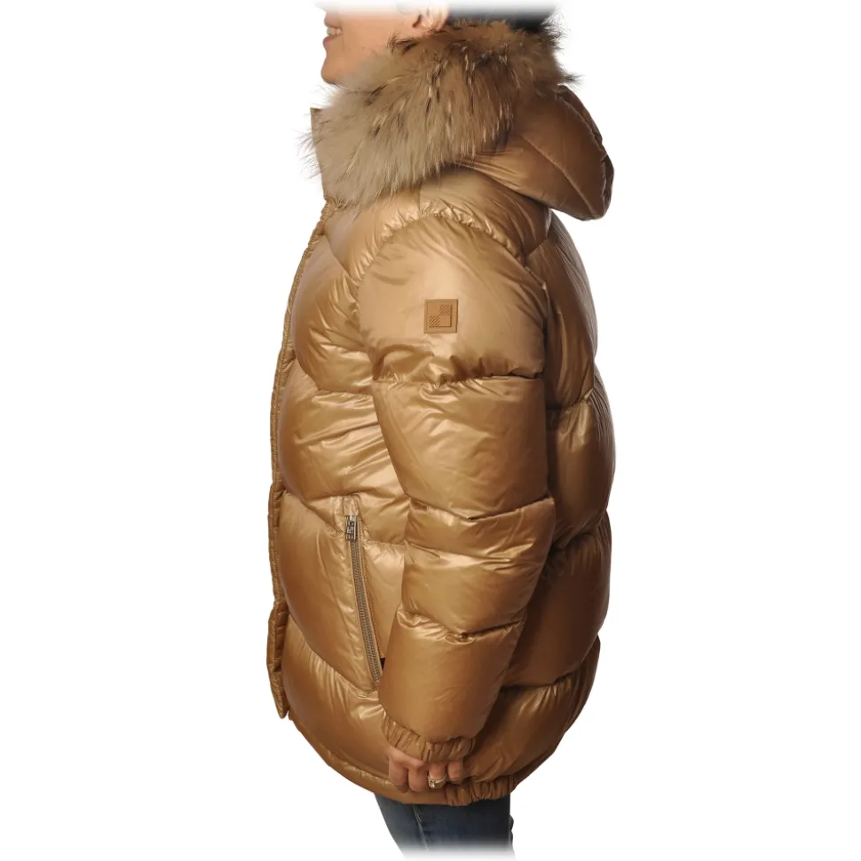 Woolrich - Aliquippa Parka with Fur-trimmed Hood - Gold Khaki- Jacket - Luxury Exclusive Collection - Avvenice