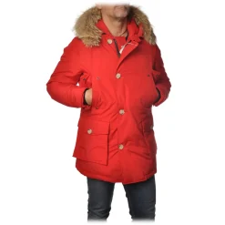 Woolrich - Arctic Parka With Detachable Fur - Red - Jacket - Luxury Exclusive Collection - Avvenice