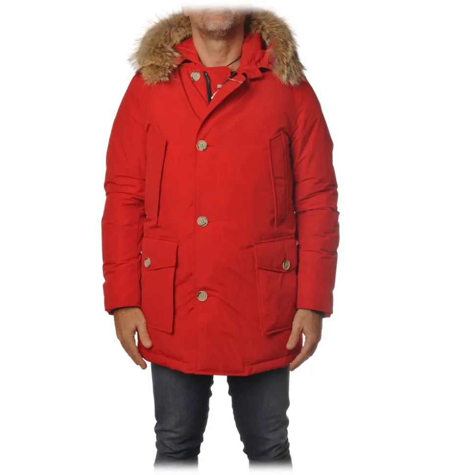 Woolrich - Arctic Parka With Detachable Fur - Red - Jacket - Luxury Exclusive Collection - Avvenice