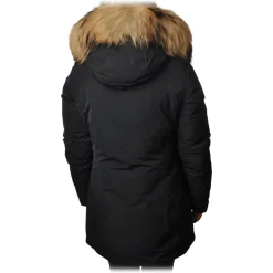 Woolrich - Arctic Parka with Hood and Contrasting Color Fur - Blue - Jacket - Luxury Exclusive Collection - Avvenice