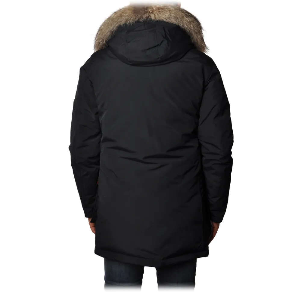 Woolrich - Arctic Parka with Detachable Fur - Blue - Jacket - Luxury Exclusive Collection - Avvenice