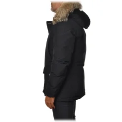 Woolrich - Artic Anorak Parka  with Fur-trimmed Hood - Blue - Jacket - Luxury Exclusive Collection - Avvenice