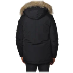 Woolrich - Artic Anorak Parka  with Fur-trimmed Hood - Blue - Jacket - Luxury Exclusive Collection - Avvenice