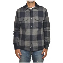 Woolrich - Check Patterned Shirt - Blue/Grey - Shirt - Luxury Exclusive Collection - Avvenice