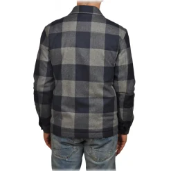 Woolrich - Check Patterned Shirt - Blue/Grey - Shirt - Luxury Exclusive Collection - Avvenice
