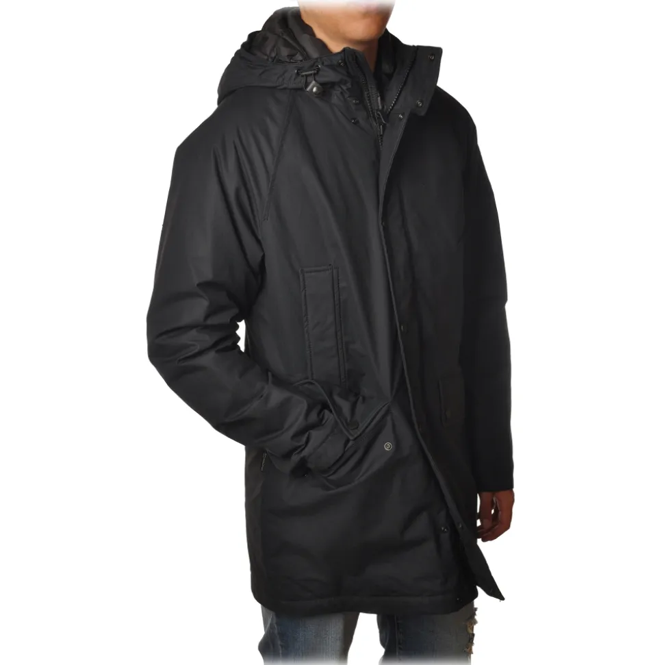 Woolrich - Cotton Parka Jacket with Hood - Blue - Jacket - Luxury Exclusive Collection - Avvenice