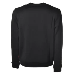 Woolrich - Crewneck Sweatshirt with Logo - Blue - Luxury Exclusive Collection - Avvenice