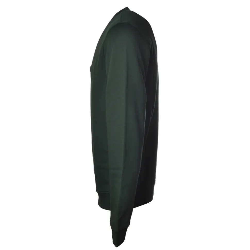 Woolrich - Crewneck Sweatshirt with Logo - Green - Luxury Exclusive Collection - Avvenice