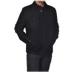 Woolrich - Double-Breasted Coat - Blue - Jacket - Luxury Exclusive Collection - Avvenice