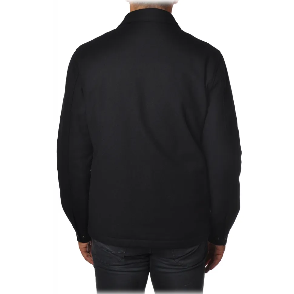 Woolrich - Double-Breasted Coat - Blue - Jacket - Luxury Exclusive Collection - Avvenice