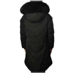 Woolrich - Fitted Down Jacket in Shiny Material and Hood - Black - Jacket - Luxury Exclusive Collection - Avvenice