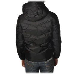 Woolrich - Hooded Chevron Jacket - Black - Jacket - Luxury Exclusive Collection - Avvenice