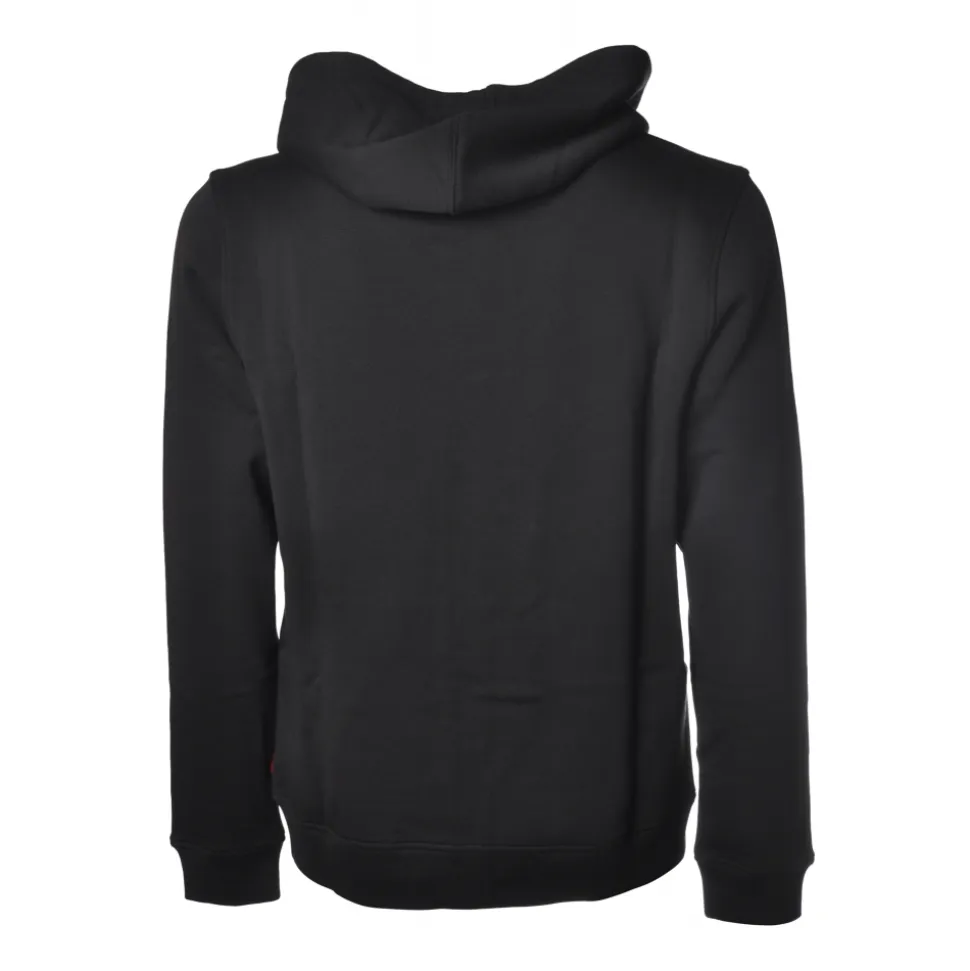 Woolrich - Hooded Sweatshirt with Logo - Blue - Luxury Exclusive Collection - Avvenice