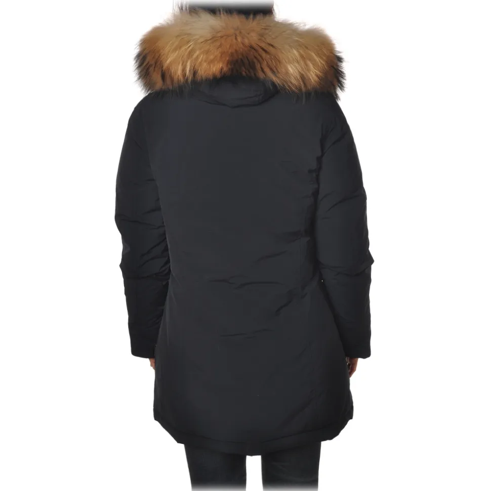 Woolrich - Hooded Waisted Down Jacket - Blue - Jacket - Luxury Exclusive Collection - Avvenice