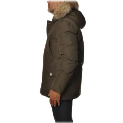 Woolrich - Jacket with Fur-Trimmed Hood - Green - Jacket - Luxury Exclusive Collection - Avvenice