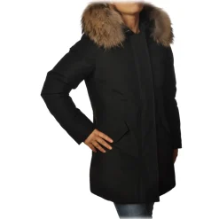 Woolrich - Jacket with Fur-Trimmed Hood - Black - Jacket - Luxury Exclusive Collection - Avvenice