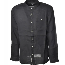 Woolrich - Korean Collar Shirt - Blue - Shirt - Luxury Exclusive Collection - Avvenice