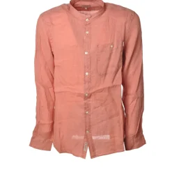 Woolrich - Korean Collar Shirt - Salmon - Shirt - Luxury Exclusive Collection - Avvenice