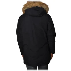 Woolrich - Long Artic Parka DF with Fur-trimmed Hood- Navy Blue - Jacket - Luxury Exclusive Collection - Avvenice