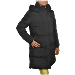 Woolrich - Long Quilted Hooded Down Jacket - Black - Jacket - Luxury Exclusive Collection - Avvenice