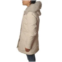 Woolrich - Luxury Arctic Parka With Fox Fur - White Stone - Jacket - Luxury Exclusive Collection - Avvenice