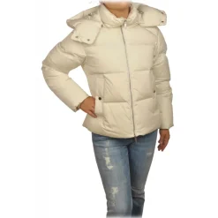 Woolrich - Parka Down Jacket with Removable Hood - Cream - Jacket - Luxury Exclusive Collection - Avvenice