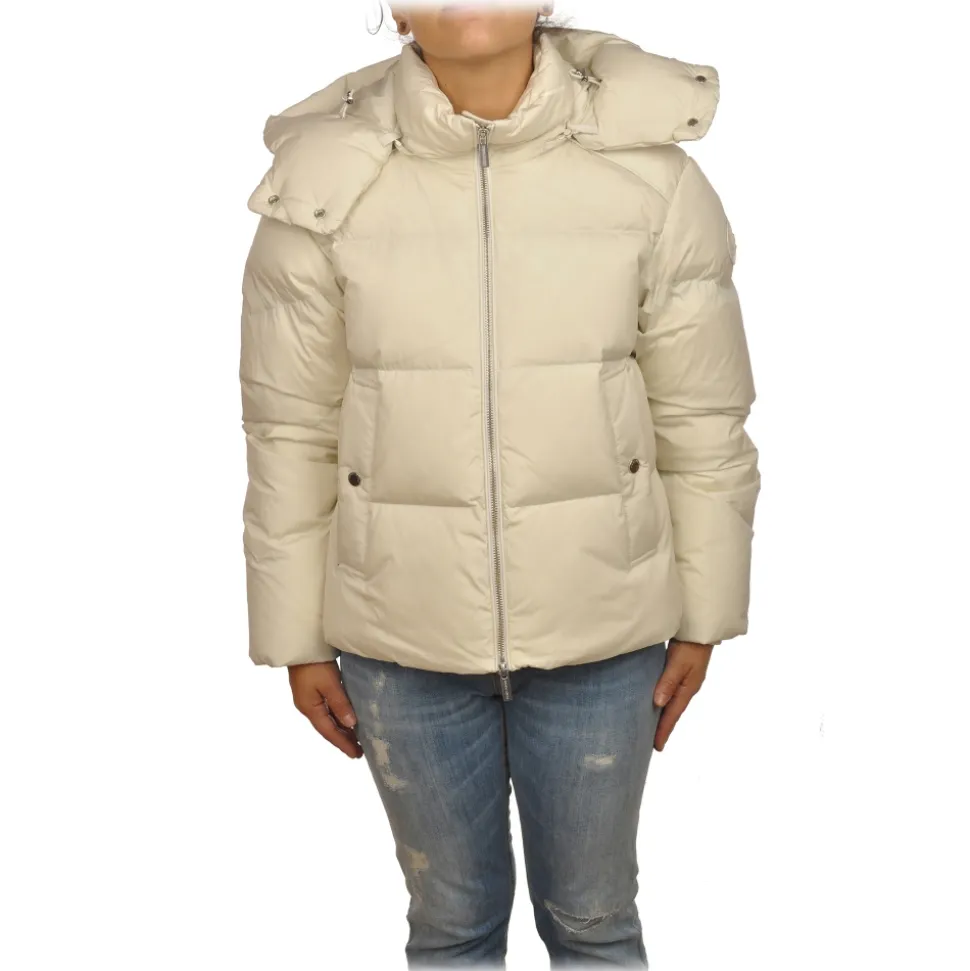 Woolrich - Parka Down Jacket with Removable Hood - Cream - Jacket - Luxury Exclusive Collection - Avvenice